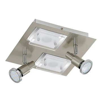 Briloner 2879-042 - LED Mennyezeti lámpa COMBINATA 2xGU10/3W + 2xLED/5W/230V