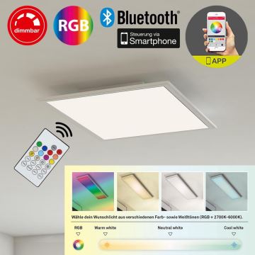 Briloner 3031-016 - LED RGBW Dimmelhető mennyezeti lámpa PIATTO LED/18W/230V 2700-6000K + távirányítás