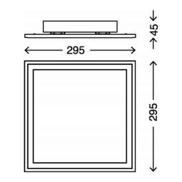 Briloner 3031-016 - LED RGBW Dimmelhető mennyezeti lámpa PIATTO LED/18W/230V 2700-6000K + távirányítás