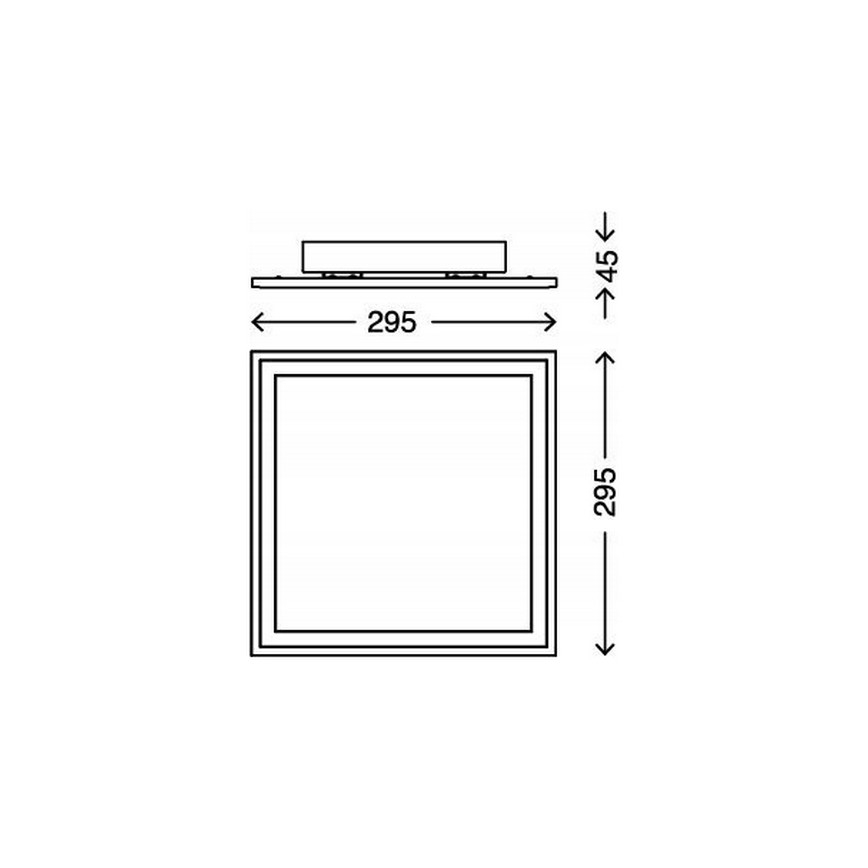 Briloner 3031-016 - LED RGBW Dimmelhető mennyezeti lámpa PIATTO LED/18W/230V 2700-6000K + távirányítás