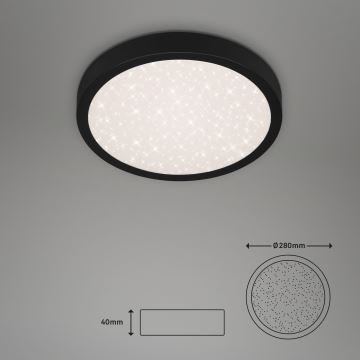 Briloner 3048-015 - LED Mennyezeti lámpa RUNA LED/18W/230V fekete