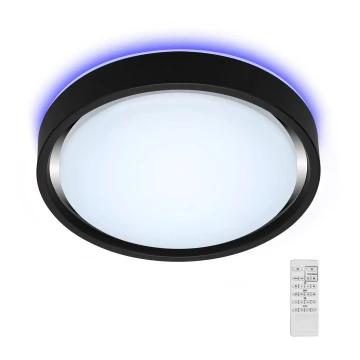 Briloner 3227-015 - LED RGB Dimmelhető mennyezeti lámpa érzékelővel TALENA LED/24W/230V fekete + távirányítás