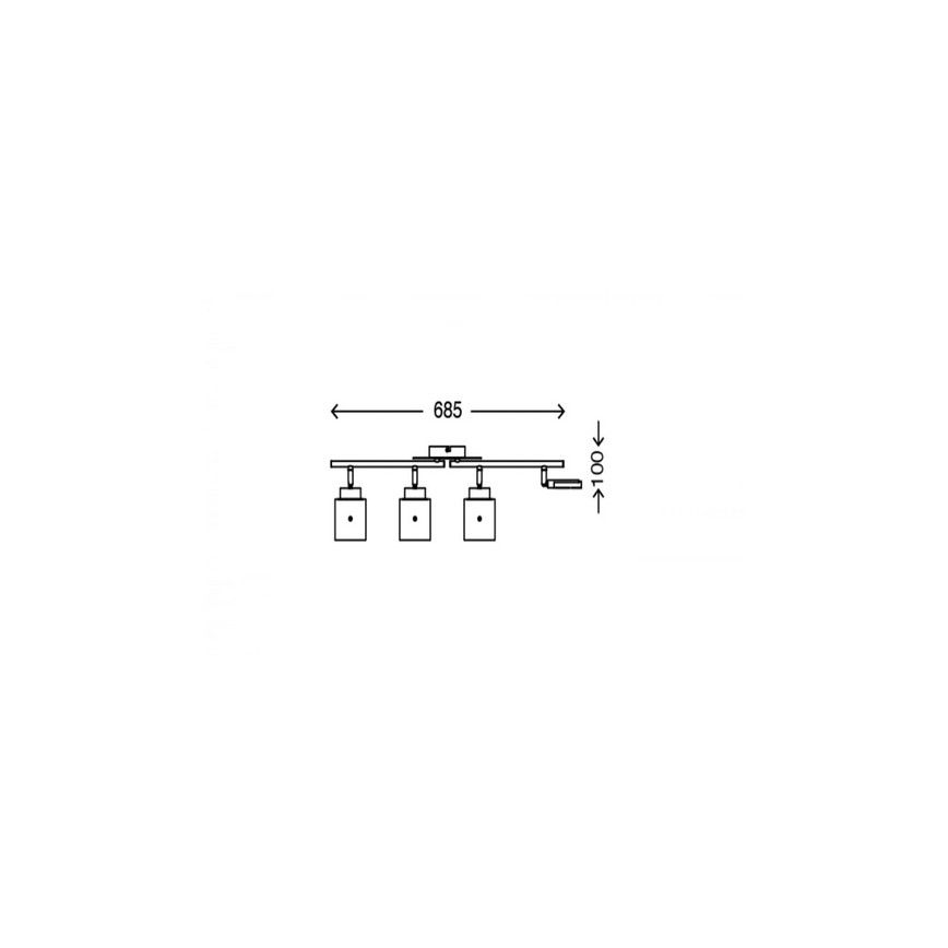 Briloner 3305-047 - LED Spotlámpa GLAM 4xLED/4,5W/230V