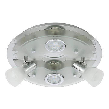 Briloner 3560-042 - LED Mennyezeti spotlámpa VASO 2xGU10/3W + 2xE14/3,2W/230V