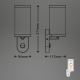 Briloner 3628-016 - Kültéri fali lámpa érzékelővel 1xE27/12W/230V IP44 fehér