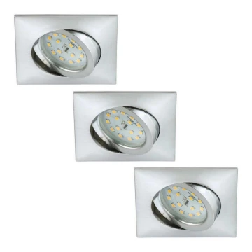 Briloner 6997-039 - KÉSZLET 3x LED Fürdőszobai beépíthető lámpa LED/5W/230V IP23