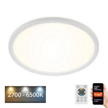 Briloner 7058-016 - LED Dimmelhető lámpa SLIM LED/18W/230V 2700-6500K Wi-Fi Tuya + távirányítás