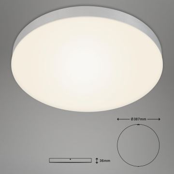 Briloner 7068-014 - LED Mennyezeti lámpa FLAME LED/24,5W/230V 3000K átm. 38 cm ezüst