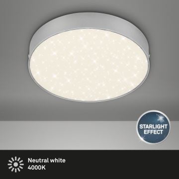 Briloner 7073-414 - LED Mennyezeti lámpa STAR SKY LED/16W/230V 4000K átm. 21 cm ezüst