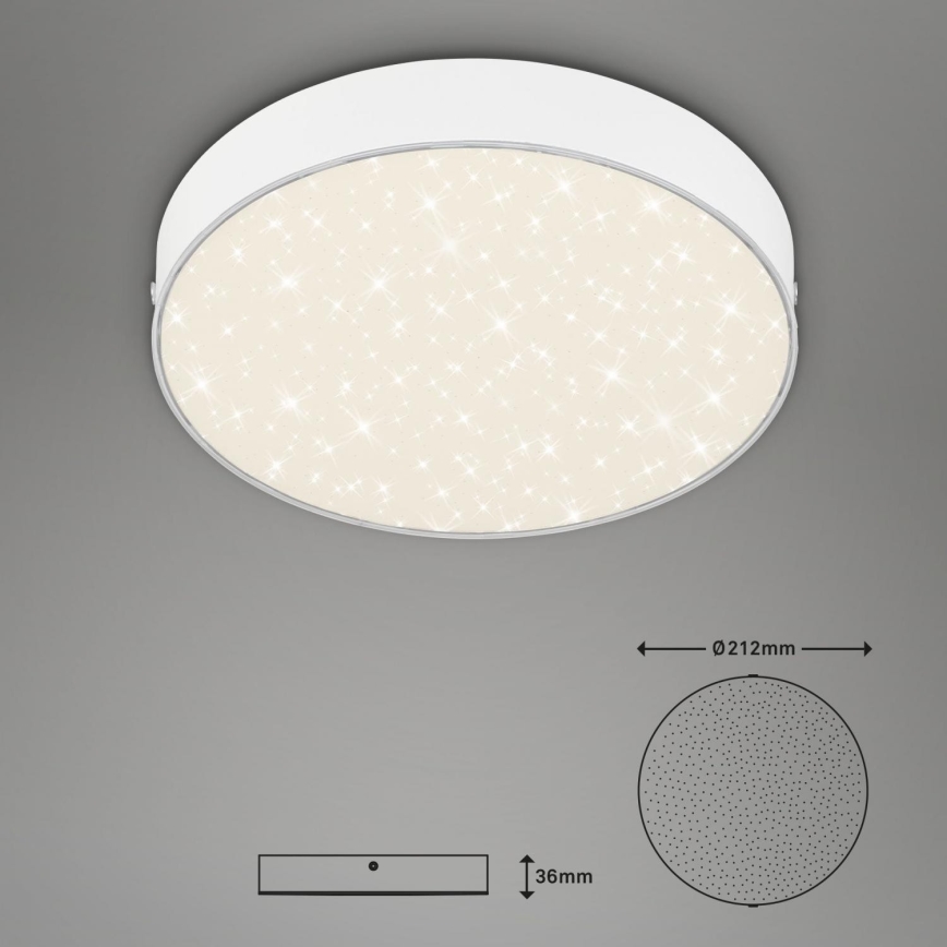 Briloner 7073-416 - LED Mennyezeti lámpa STAR SKY LED/16W/230V 4000K átm. 21 cm fehér