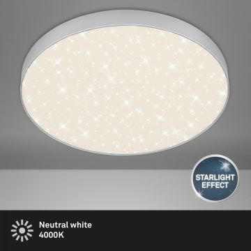 Briloner 7075-414 - LED Mennyezeti lámpa STAR SKY LED/24,5W/230V 4000K átm. 38 cm ezüst