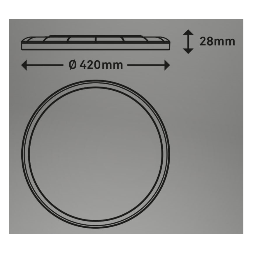 Briloner 7080-015 - LED Dimmelhető mennyezeti lámpa SLIM LED/22W/230V 2700-6500K + távirányítás