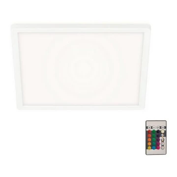 Briloner 7090-416 - LED RGBW Dimmelhető mennyezeti lámpa SLIM LED/15W/230V + távirányítás