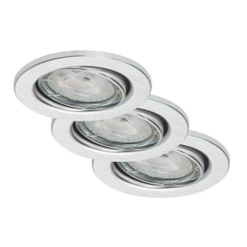 Briloner 7148-039- KÉSZLET 3xLED Dimmelhető fürdőszobai lámpa 1xGU10/5W/230V IP23