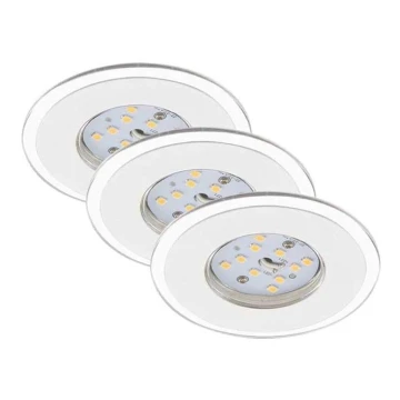 Briloner 7197-036-KÉSZLET 3x LED Dimmelhető fürdőszobai beépíthető lámpa LED/4,5W/230V IP44