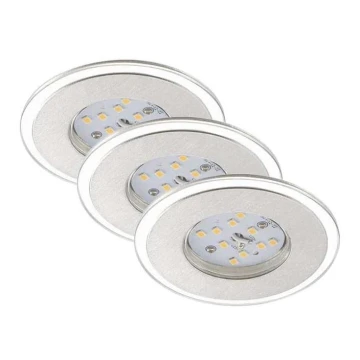 Briloner 7197-039-KÉSZLET 3x LED Dimmelhető fürdőszobai beépíthető lámpa LED/4,5W/230V IP44