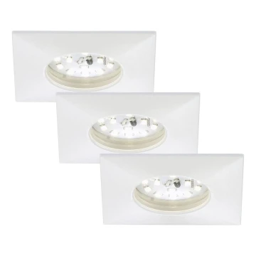 Briloner 7205-036 - KÉSZLET 3x LED Fürdőszobai beépíthető lámpa ATTACH LED/5W/230V IP44 fehér