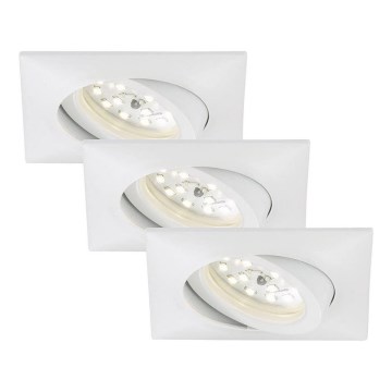 Briloner 7210-036 - KÉSZLET 3x LED Fürdőszobai beépíthető lámpa ATTACH LED/5W/230V IP23 fehér