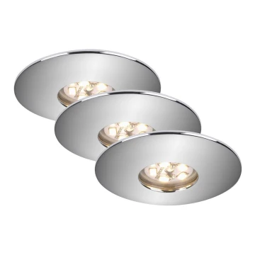 Briloner 7240-038 - KÉSZLET 3x LED Fürdőszobai függesztett mennyezeti lámpa ATTACH LED/1,8W/230V IP44