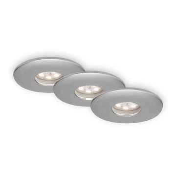 Briloner 7240-039 - KÉSZLET 3x LED Fürdőszobai beépíthető lámpa LED/1,8W/230V IP44