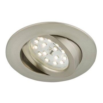 Briloner 7296-012 - LED Dimmelhető fürdőszobai beépíthető lámpa ATTACH LED/6,5W/230V IP23 króm