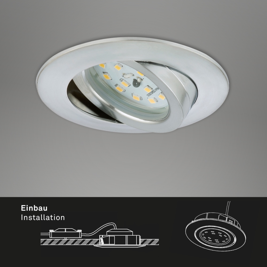 Briloner 7296-019 - LED Dimmelhető fürdőszobai beépíthető lámpa LED/6,5W/230V IP23