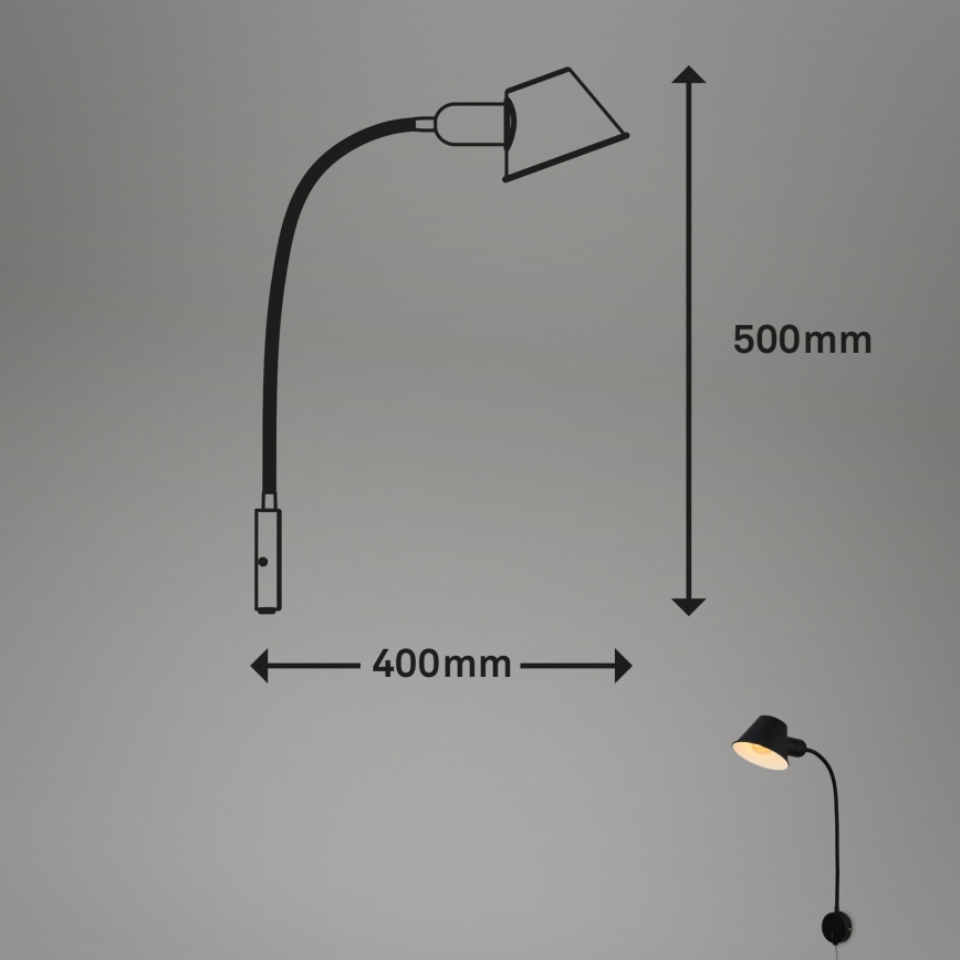 Briloner - Fali lámpa BRELLO 1xE27/10W/230V