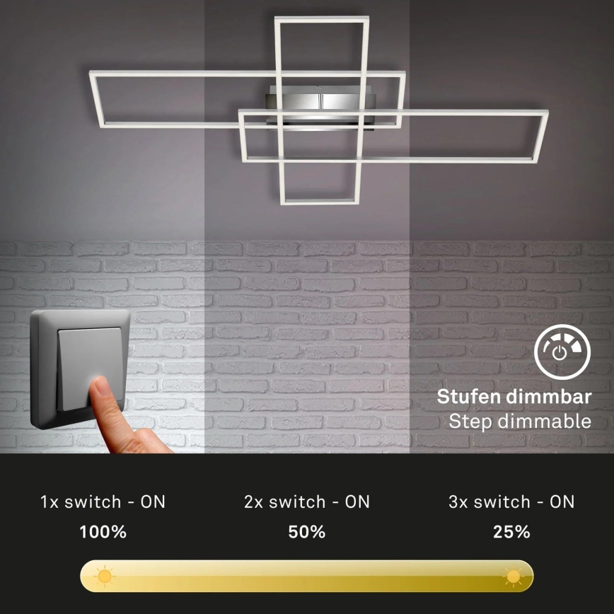 Briloner - LED Dimmelhető felületre szerelhető csillár FRAME LED/50W/230V