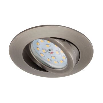 Briloner 7296-011 - LED Dimmelhető fürdőszobai beépíthető lámpa ATTACH LED/6,5W/230V IP23 antracit