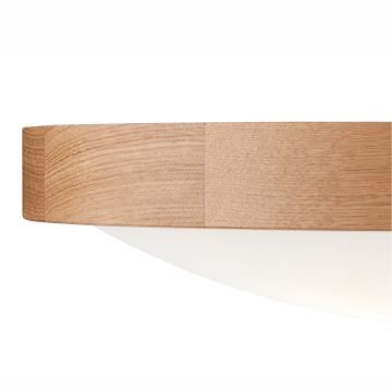 Ceiling Light OAK SLIM 3×E27/60W/230V Oak ø 47 cm