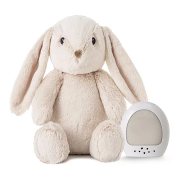 Cloud B - Snuggle buddy dallammal és világítással nyuszi + USB