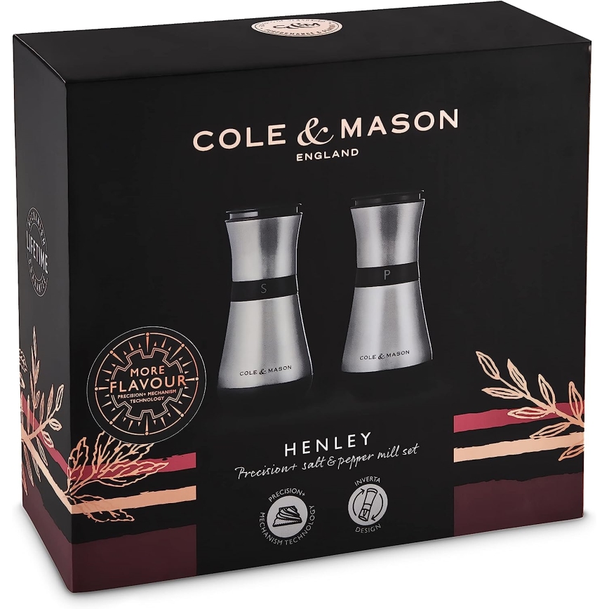 Cole&Mason - Só- és borsdaráló készlet HENLEY 2 db 13,5 cm