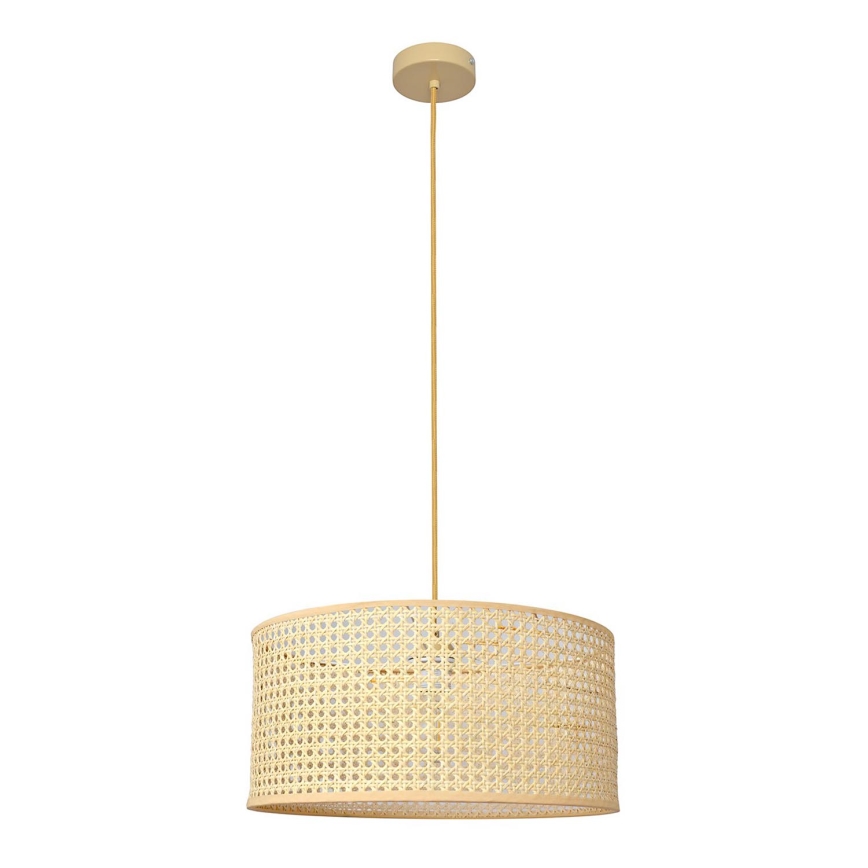 Csillár zsinóron ALBA 1xE27/60W/230V á. 40 cm rattan