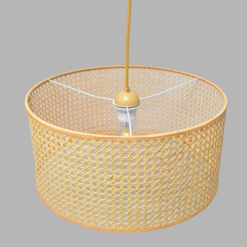 Csillár zsinóron ALBA 1xE27/60W/230V á. 40 cm rattan