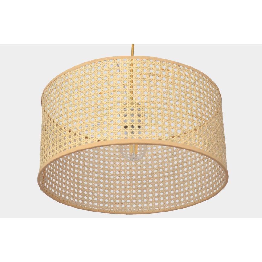 Csillár zsinóron ALBA 1xE27/60W/230V á. 40 cm rattan