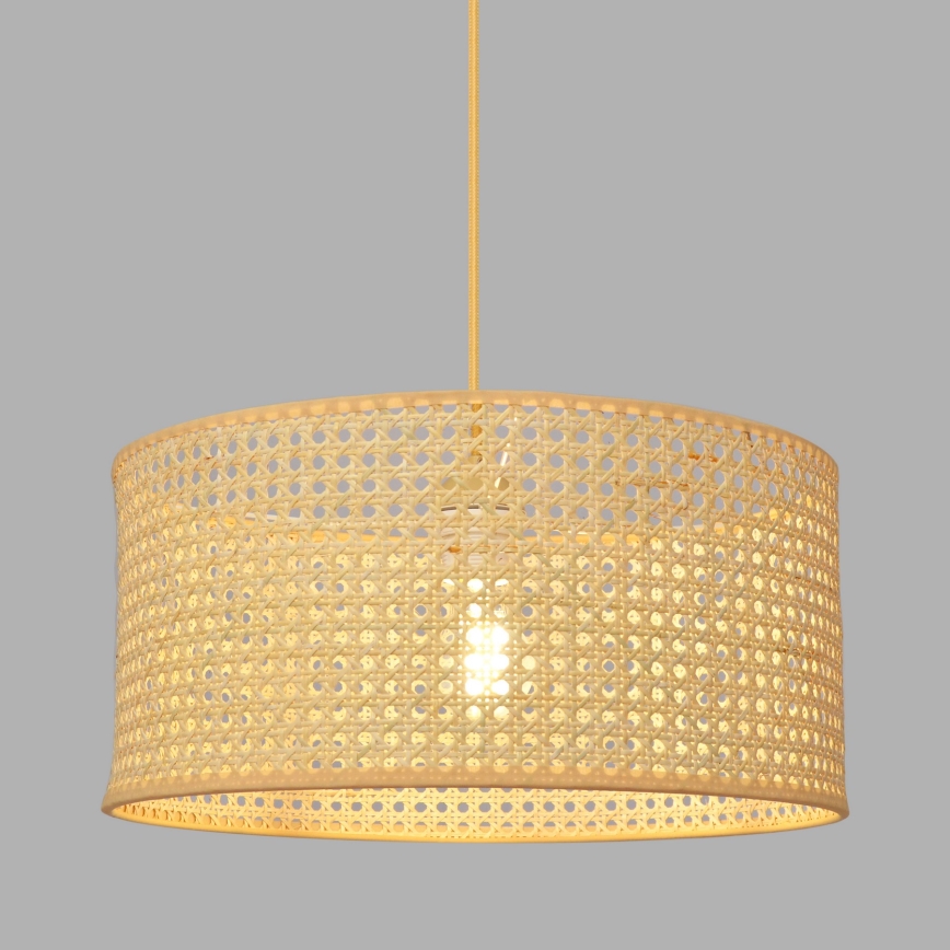 Csillár zsinóron ALBA 1xE27/60W/230V á. 40 cm rattan