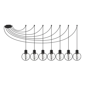 Csillár zsinóron AURA 7xE27/60W/230V