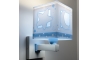 Dalber 63239T - Gyerek fali lámpa MOONLIGHT 1xE27/15W/230V kék