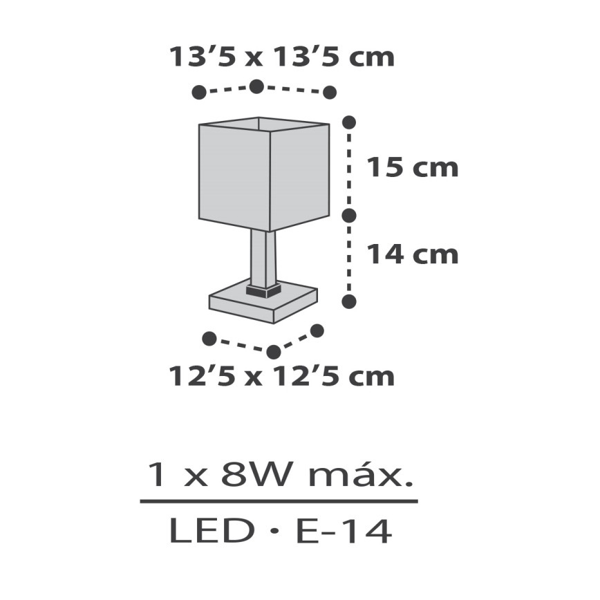 Dalber 63371 - Gyereklámpa LITTLE PIXEL 1xE14/8W/230V