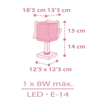 Dalber 64481 -  Gyereklámpa LITTLE FRIENDS 1xE14/8W/230V