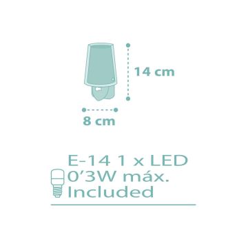 Dalber 81175H - LED Konnektoros lámpa DREAM FLOWERS 1xE14/0,3W/230V