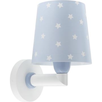Dalber 82219T - Gyermek fali lámpa STAR LIGHT 1xE27/60W/230V kék