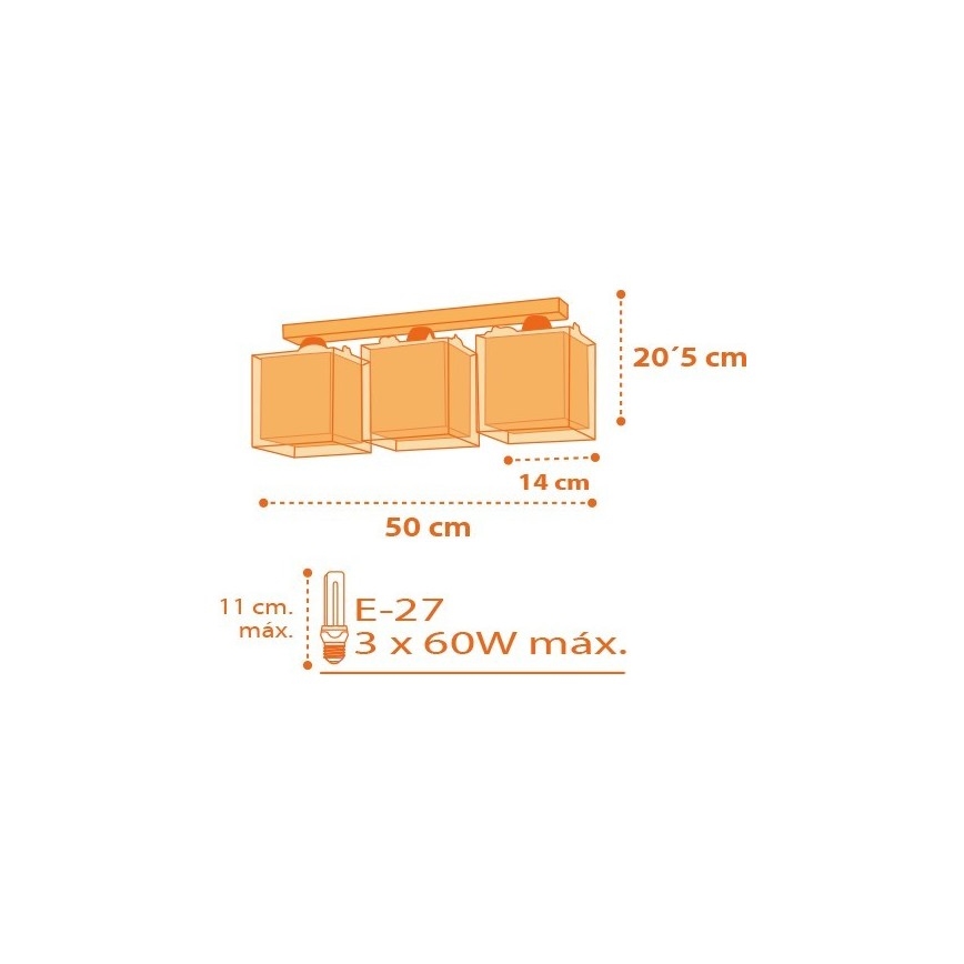 Dalber D-73453 - Gyerek mennyezeti lámpa DINOS 3xE27/60W/230V