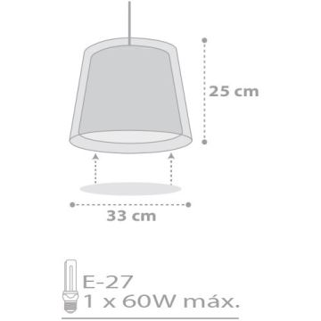 Dalber D-81212L - Gyerek csillár zsinóron STARS 1xE27/60W/230V