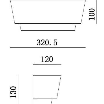 Deko-Light 341205 - Fali lámpa TWYNNDA 1xE14/40W/230V fehér