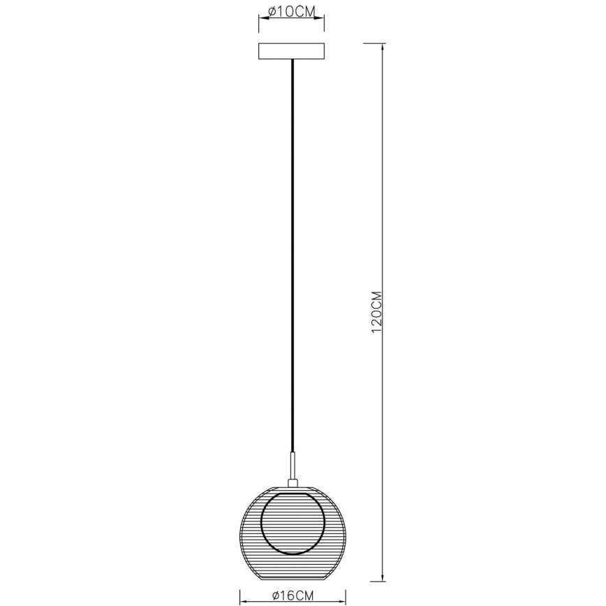 Deko-Light 342029 - Csillár zsinóron FILO 1xG9/40W/230V átm. 16 cm ezüst