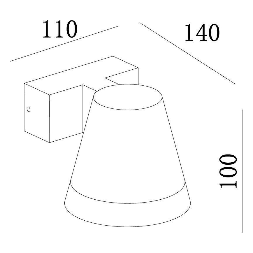 Deko-Light 731076 - LED Kültéri fali lámpa SERPENTIS LED/6,2W/230V IP54 fekete