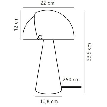 DFTP by Nordlux - Asztali lámpa állítható lámpabúrával ALIGN 1xE27/25W/230V bézs