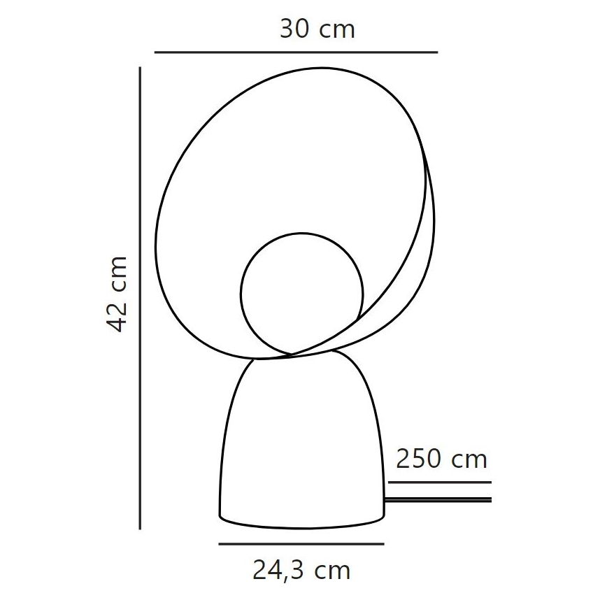 DFTP by Nordlux - Asztali lámpa HELLO 1xE14/25W/230V szürke