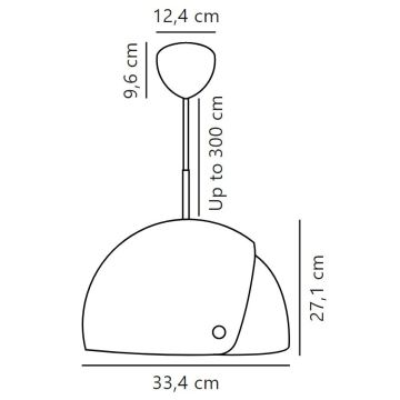 DFTP by Nordlux - Csillár zsinóron állítható lámpabúrával ALIGN 1xE27/15W/230V fekete